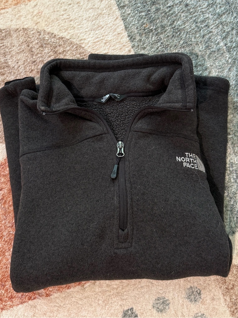 The North Face Black Half-Zip Fleece Pullover